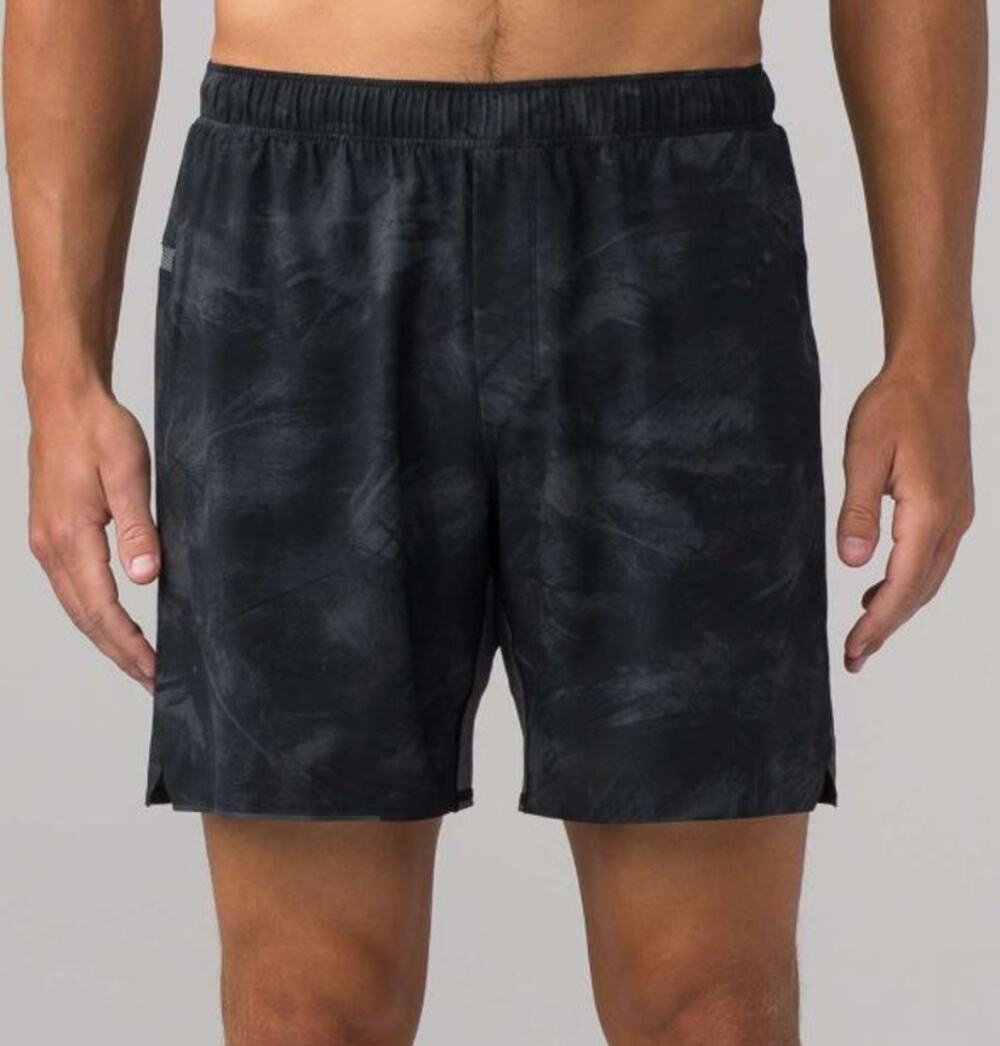 Lululemon Men's Surge Short Linerless 7" Off Shore Graphite Grey Black Small